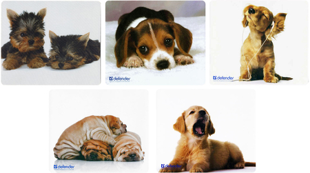 Коврик для мыши Defender Silk Pad Animals, 230*190*1 мм, ассорти Коврик для мыши Defender Silk Pad Animals, 230*190*1 мм, ассорти