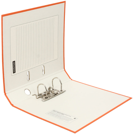 Папка-регистратор OfficeSpace с односторонним бумвиниловым покрытием, корешок 50 мм, оранжевый Папка-регистратор OfficeSpace с односторонним бумвиниловым покрытием, корешок 50 мм, оранжевый