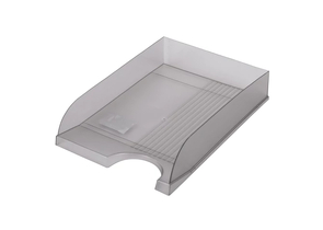Лоток горизонтальный Brauberg Standard, 350×253×65 мм, тонированный серый Лоток горизонтальный Brauberg Standard, 350×253×65 мм, тонированный серый