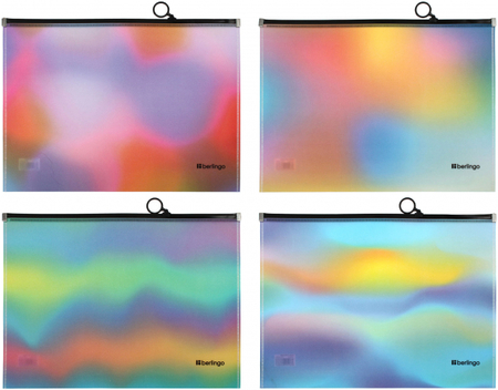 Папка-конверт пластиковая на молнии Berlingo Gradient А4, 330*235 мм, толщина пластика 0,18 мм, ассорти Папка-конверт пластиковая на молнии Berlingo Gradient А4, 330*235 мм, толщина пластика 0,18 мм, ассорти