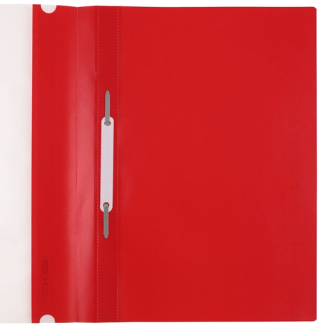 Папка-скоросшиватель пластиковая А4 Economix, толщина пластика 0,16 мм, красная