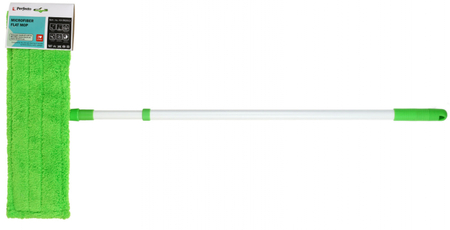 Швабра для пола Perfecto linea, размер насадки 43*14 см, длина черенка 67/120 см, зеленая