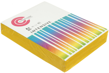 Бумага офисная цветная Color Code Intensive, А4 (210*297 мм), 80 г/м2, 500 л., желтая