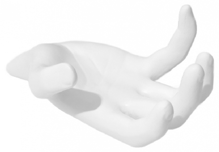 Подставка полистоун для мелочей «Ладонь», 17*12*7 см, белая