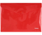 Папка-конверт пластиковая на кнопке Berlingo А4+, толщина пластика 0,18 мм, красная