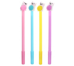 Ручка-прикол гелевая Calligrata, «Котенок с клубком», корпус ассорти, стержень синий