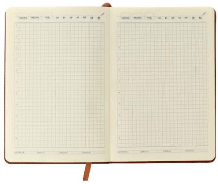 Ежедневник недатированный на резинке Sima-Land (А5), 150*215 мм, 116 л., клетка, ассорти