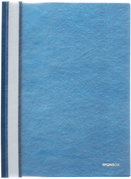 Папка-скоросшиватель пластиковая А4 Sponsor, толщина пластика 0,16 мм, темно-синяя
