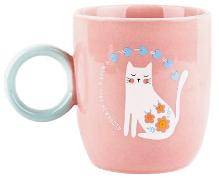 Кружка керамическая Sima-Land, 420 мл, «Нежность» Кружка керамическая Sima-Land, 420 мл, «Нежность»
