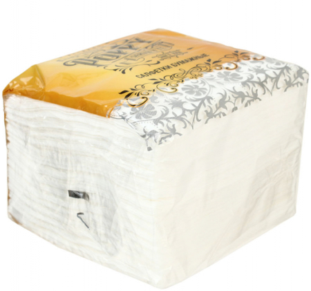 Салфетки сервировочные , 24*23 см, 100 шт., белые