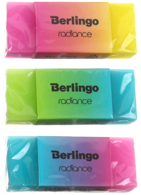 Ластик Berlingo Radiance, 50*18*10 мм, ассорти Ластик Berlingo Radiance, 50*18*10 мм, ассорти