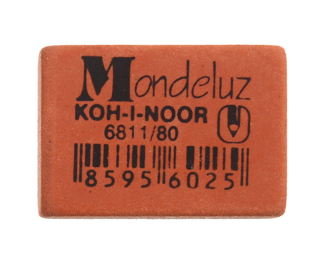 Ластик Mondeluz, 27*17 мм, оранжевый Ластик Mondeluz, 27*17 мм, оранжевый