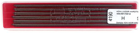 Грифели для цанговых карандашей Koh-i-Noor, толщина грифеля 2 мм, твердость Т, 12 шт.
