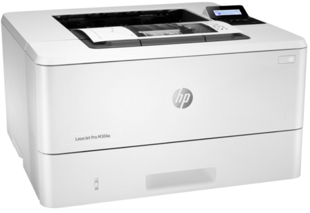 Принтер лазерный HP LaserJet Pro M304a (W1A66A), A4, лазерная черно-белая печать 1200×1200 dpi, дисплей, белый