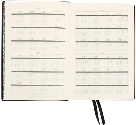 Ежедневник датированный на 2026 год Berlingo Western, 145*215 мм, 184 л., черный