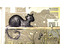 Тетрадь общая А5, 48 л. на скобе «Багарт - Черная кошка», 162*202 мм, клетка, ассорти