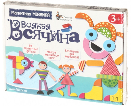 Игра настольная «Магнитная мозаика», 84 элемента, «Всякая всячина», 3+ Игра настольная «Магнитная мозаика», 84 элемента, «Всякая всячина», 3+