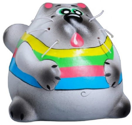 Копилка керамическая Sima-Land, 9*11*10 см, «Кот Матроскин»