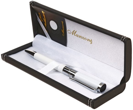 Ручка подарочная шариковая Forli, корпус белый, стержень синий Ручка подарочная шариковая Forli, корпус белый, стержень синий