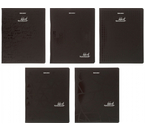 Тетрадь общая А5, 48 л. на скобе Brauberg Black, 162×202 мм, клетка, ассорти Тетрадь общая А5, 48 л. на скобе Brauberg Black, 162×202 мм, клетка, ассорти