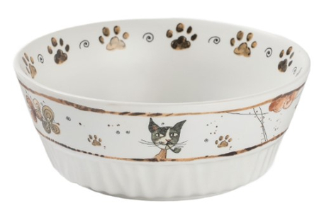 Салатник фарфоровый «Коты-аристократы», 14*5,5 см, 450 мл Салатник фарфоровый «Коты-аристократы», 14*5,5 см, 450 мл
