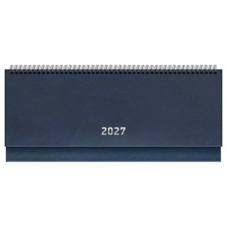 Планинг датированный на гребне на 2027 год BG, 295*130 мм, 64 л., синий