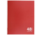 Тетрадь общая А5, 48 л. на скобе «Сияние цвета», 162*202 мм, клетка, «Серебристый. Красный»