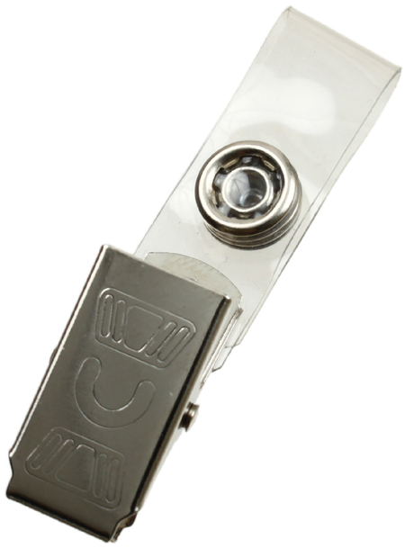 Клипсы для бейджа, 100 шт., пластик + металл