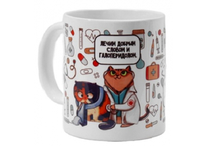 Кружка керамическая Sima-Land, 320 мл, «Врач»