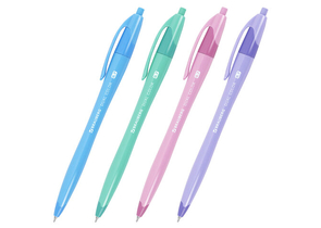 Ручка шариковая автоматическая Brauberg Dual Color, корпус ассорти, стержень синий Ручка шариковая автоматическая Brauberg Dual Color, корпус ассорти, стержень синий