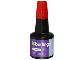 Краска штемпельная Berlingo, 30 мл, красная