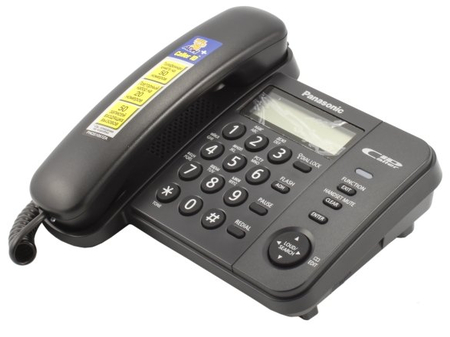 Телефон KX-TS2356RU Panasonic, черный