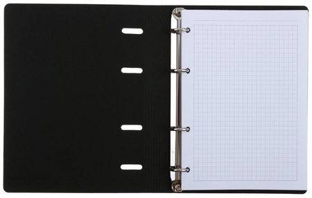 Тетрадь общая А5, 120 л. на кольцах The Notebook, 165*215 мм, клетка, «Белый»