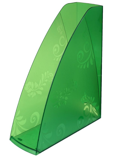 Лоток вертикальный «Русская серия», 290*240*85 мм, прозрачный зеленый