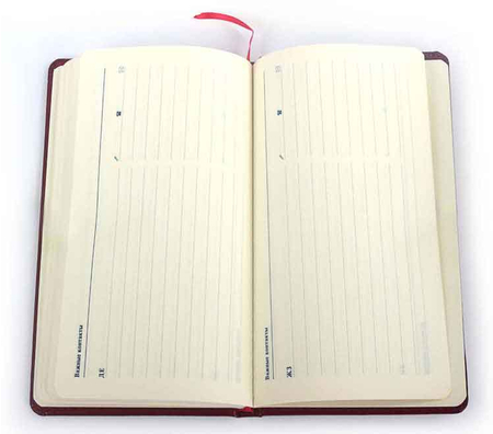 Планинг недатированный карманный Classic, 95*170 мм, 64 л., линия, темно-коричневый
