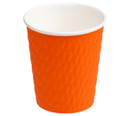 Стаканы одноразовые бумажные OfficeClean (двухслойные), 250 мл, 33 шт., оранжевые