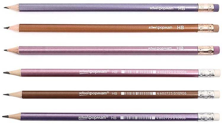 Карандаш чернографитный inФормат Metallic, твердость грифеля ТМ, с ластиком, корпус ассорти (цена за 1 шт.) Карандаш чернографитный inФормат Metallic, твердость грифеля ТМ, с ластиком, корпус ассорти (цена за 1 шт.)