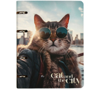 Тетрадь общая А5, 100 л. на кольцах Meshu, 160×215 мм, Cat And The City Тетрадь общая А5, 100 л. на кольцах Meshu, 160×215 мм, Cat And The City