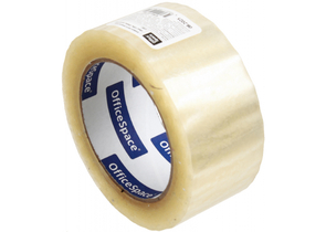 Клейкая лента упаковочная OfficeSpace, 48 мм×100 м, толщина ленты 45 мкм, прозрачная