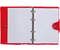 Тетрадь общая А5, 120 л. на кольцах Jelly Book, 175*215 мм, клетка, «Красный» 