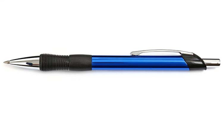 Ручка шариковая автоматическая Index IMWT1132, корпус синий, стержень синий