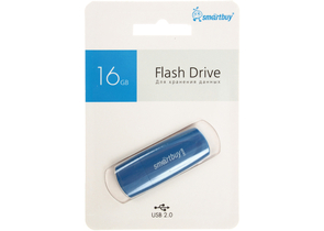 Флеш-накопитель SmartBuy Scout (2.0), 16 Gb, корпус синий Флеш-накопитель SmartBuy Scout (2.0), 16 Gb, корпус синий