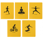 Тетрадь общая А5, 48 л. на скобе Total Yellow. Sport Time, 160×200 мм, клетка, ассорти