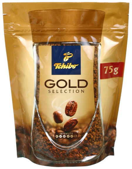 Кофе растворимый Tchibo Gold Selection, 75 г