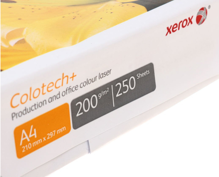 Бумага офисная Xerox Colotech+ Uncoated (без покрытия), А4 (210*297 мм), 200 г/м2, 250 л.