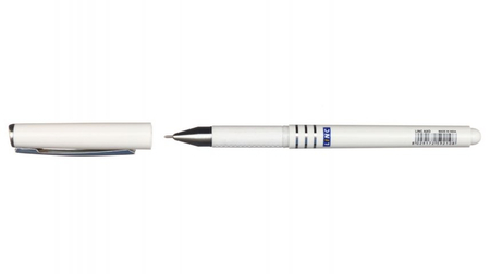 Ручка шариковая Linc Axo, корпус белый, стержень синий