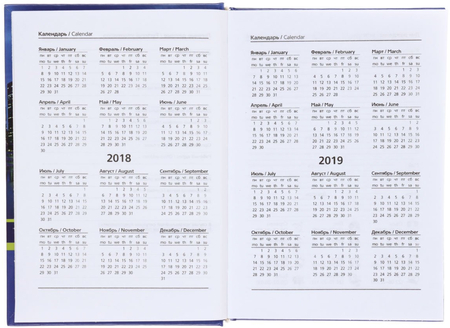 Ежедневник датированный на 2018 год «Феникс+» , 120*170 мм, 160 л., «Вечерний мегаполис» 