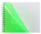 Тетрадь общая А5, 80 л. на гребне Light Book, 145*210 мм, клетка, зеленая