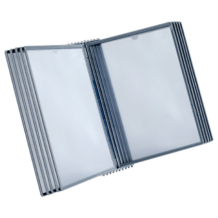 Демосистема настольная OfficeSpace, корпус - белый, панели - серые Демосистема настольная OfficeSpace, корпус - белый, панели - серые