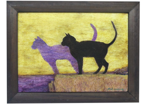 Картина «Кот» №2605 (Джонс А.С.), 17×24 см, холст, масло